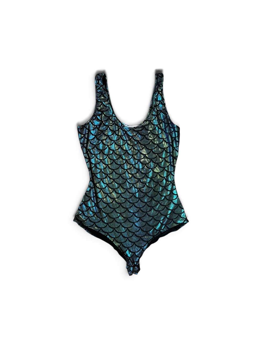 Bear Dance Mermaid Scale Bodysuit Size Small Holographic Festival Wear